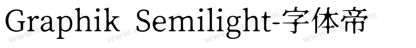 Graphik Semilight字体转换